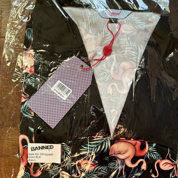 Flamingo Tropical Dress by Banned Retro - Picture 7 of 8